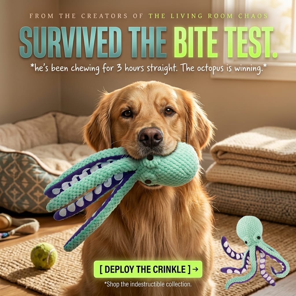 Plush Squeaky Dog Chew Toy – Soft, Durable & Interactive