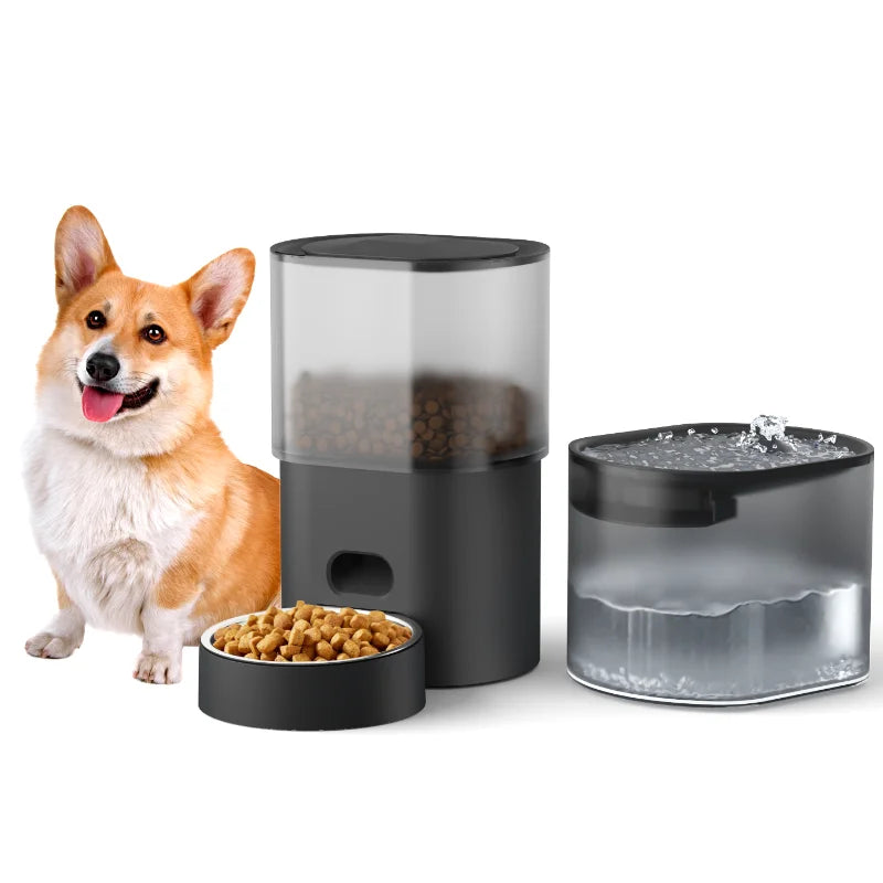 WiFi Timed Automatic Pet Feeder – Dual Power Smart Bowl