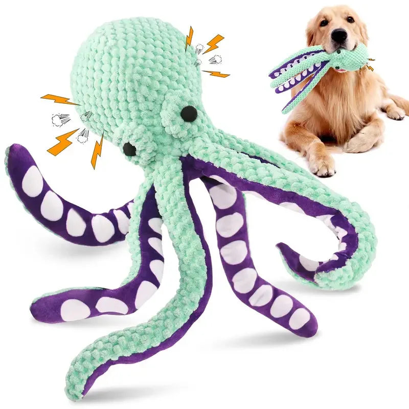 Plush Squeaky Dog Chew Toy – Soft, Durable & Interactive