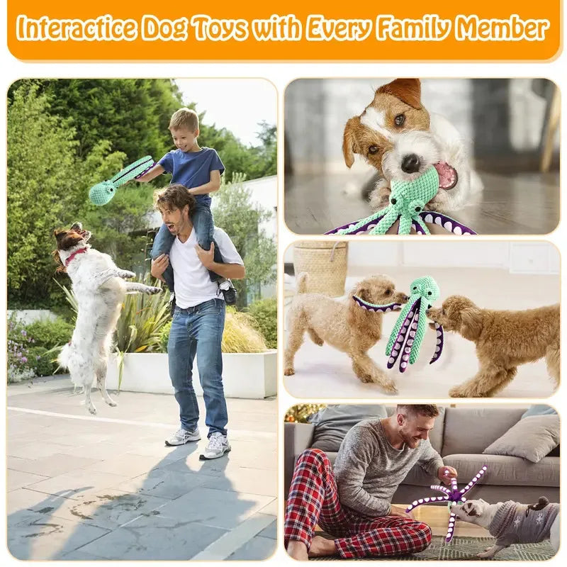 Plush Squeaky Dog Chew Toy – Soft, Durable & Interactive
